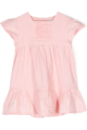 Tartine Et Chocolat Embroidered-motif linen dress
