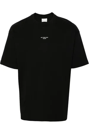 Drôle de Monsieur Slogan-print cotton T-shirt