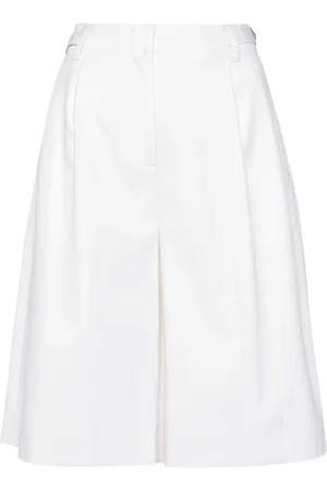 Simkhai Pleated twill shorts