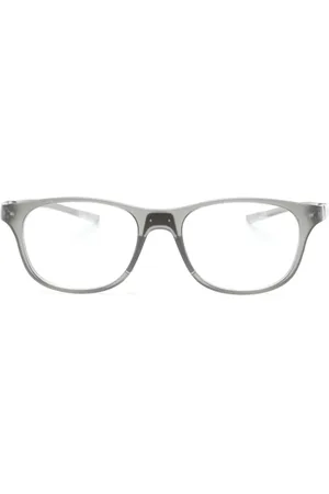 Tag Heuer Logo-debossed rectangle-frame glasses