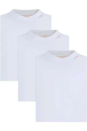 Marni Logo-embroidered cotton T-shirt (set of three)