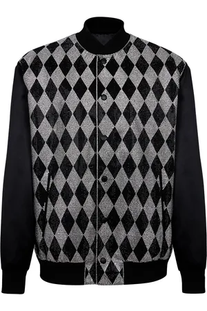 Balmain Rhinestone-embellished bomber jacket