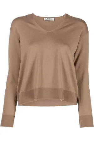 Max Mara V-neck knit jumper