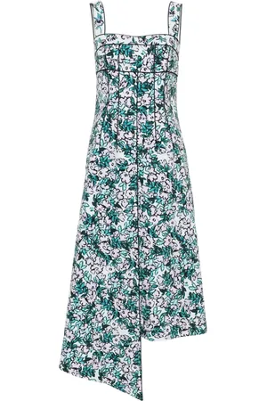 HUISHAN ZHANG Carson floral-print midi dress