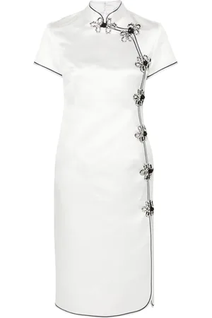HUISHAN ZHANG Manon silk midi dress