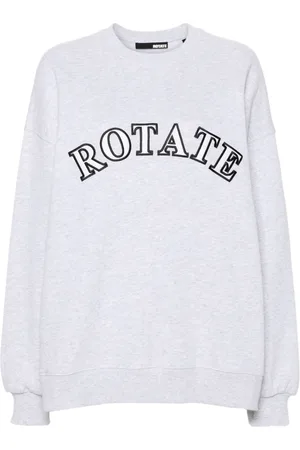 ROTATE Logo-patch mélange sweatshirt