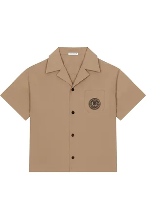 Dolce & Gabbana DG logo-embroidered cotton shirt
