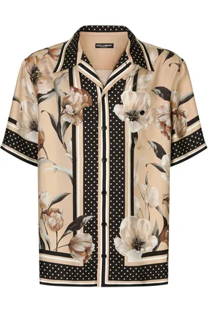 Dolce & Gabbana Floral-print silk shirt