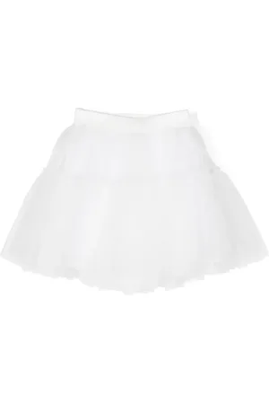 MONNALISA Logo-waistband tutu skirt