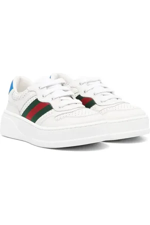 Gucci Web detail leather sneakers