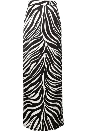 Nina Ricci Zebra-print maxi pencil skirt