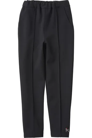 Familiar Embroidered-motif crepe trousers