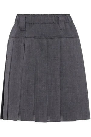Brunello Cucinelli Pleated mini skirt