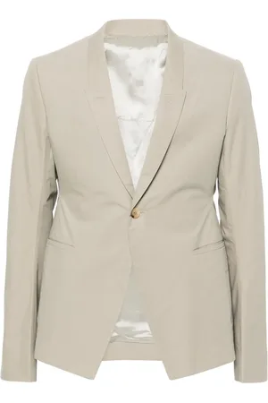 Rick Owens Single-breasted poplin blazer