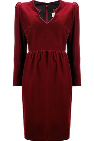 Saint Laurent Knee-length long-sleeve dress
