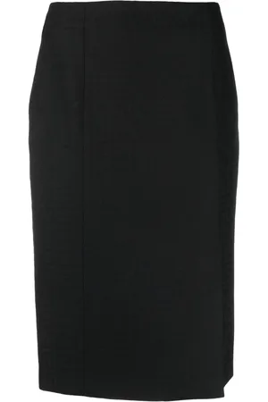 Givenchy G-monogram wool midi skirt