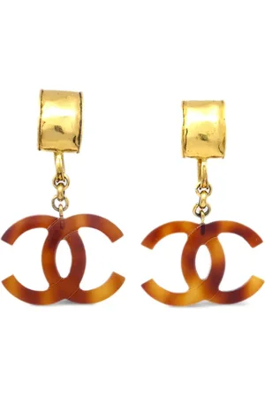 CHANEL 1994 CC dangle earrings