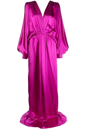 Gucci Long-sleeved satin gown