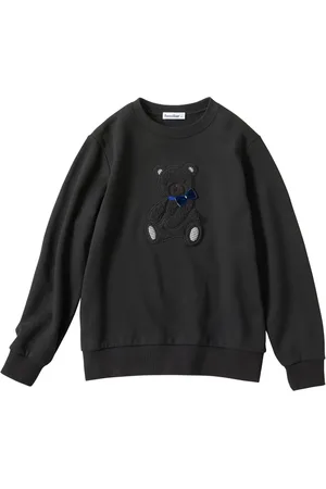 Familiar Bear-appliquéd cotton sweatshirt