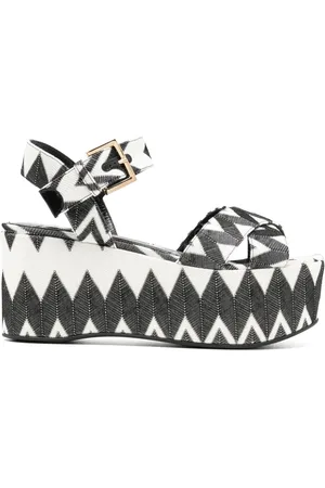 Missoni Wave 80mm Lurex sandals