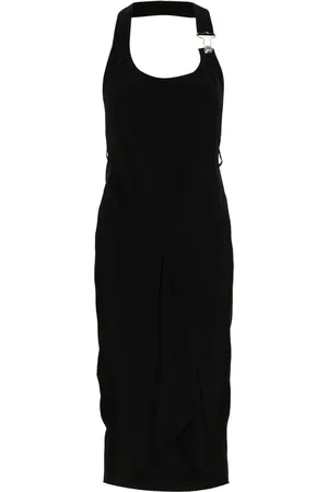 Moschino Halterneck open-back midi dress