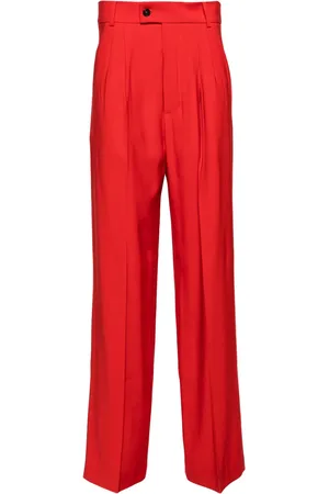Patrizia Pepe Pleat-detailing straight-leg trousers
