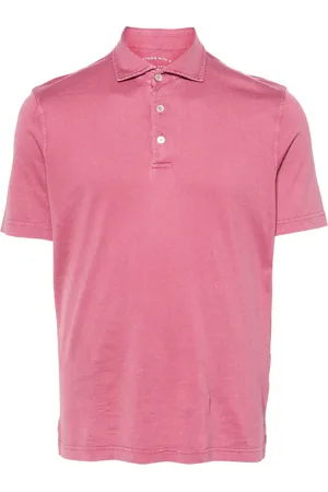 FEDELI Short-sleeve cotton polo shirt
