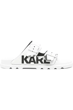 Karl Lagerfeld Logo-debossed slides