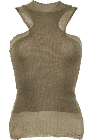 Isa Boulder Layered racerback tank top