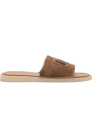 Dolce & Gabbana DG cut-out suede slides