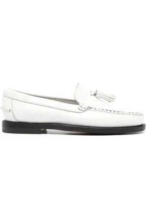 SEBAGO Stacked-heel leather loafers