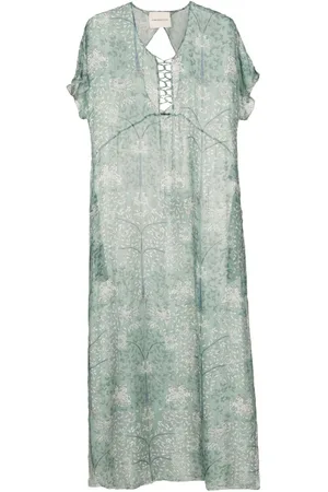 CLUBE BOSSA Dietrich semi-sheer maxi dress