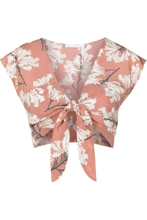 CLUBE BOSSA Gert silk crop top