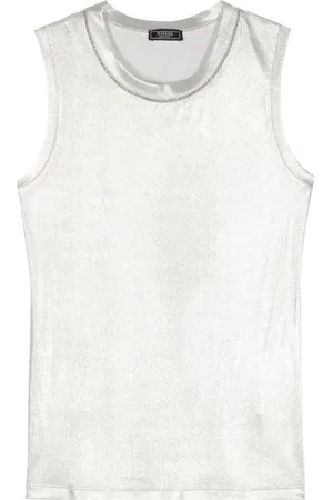 PESERICO SIGN Monili-chain metallic tank top