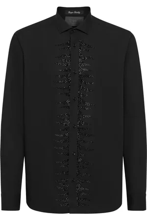 Philipp Plein Rhinestone-embellished cotton shirt