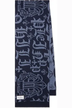 Philipp Plein Logo-motif merino scarf