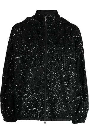 DICE KAYEK Sequin-embellished bomber jacket