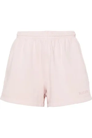 ROTATE Logo-embroidered track shorts