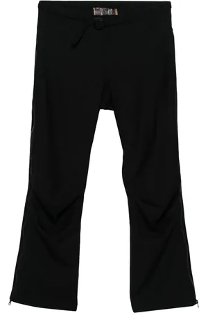 GR10K Belted straight-leg trousers