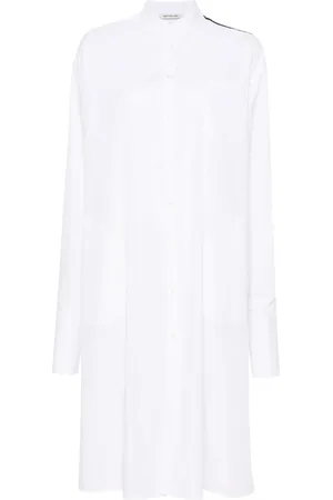 Peter Do Band-collar midi shirt dress