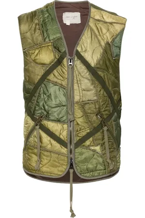 GREG LAUREN Patchwork padded gilet