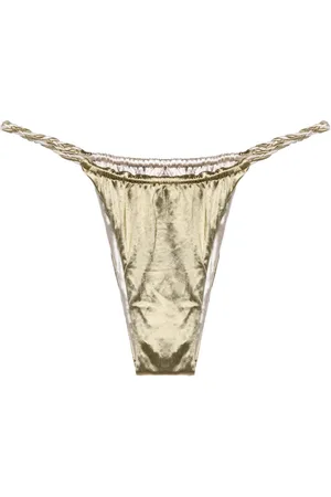 Isa Boulder Braided-straps reversible bikini bottoms