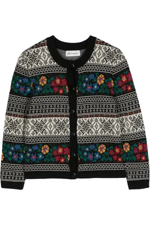 Saint Laurent Fair Isle-intarsia wool cardigan