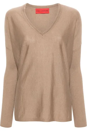 FARFETCH Sophia V-neck fine-knit jumper