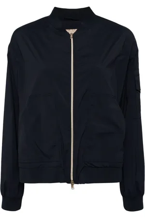 HERNO Baseball-collar zip-up bomber jacket