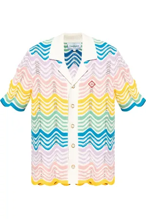 Casablanca Wave crochet shirt
