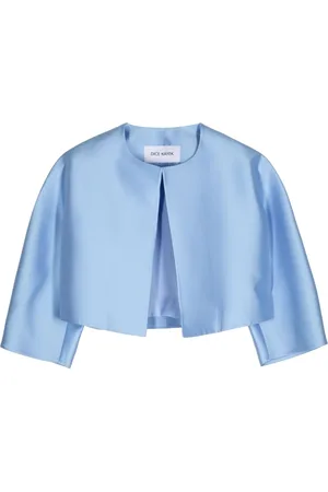 DICE KAYEK Satin-finish cropped jacket