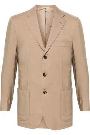 Kiton Single-breasted cashmere-blend blazer