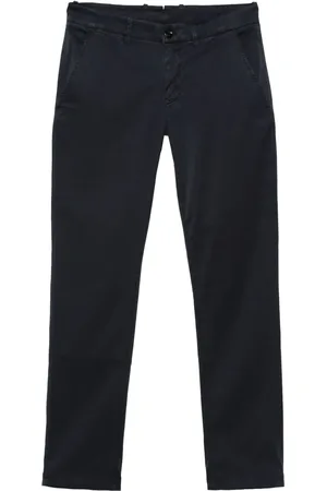 MOORER Gabardine tapered trousers