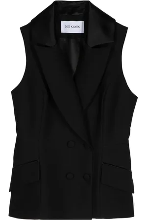 DICE KAYEK Peplum double-breasted vest